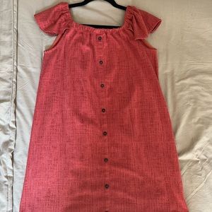 Madewell Texture & Thread Off-the-Shoulder Dress